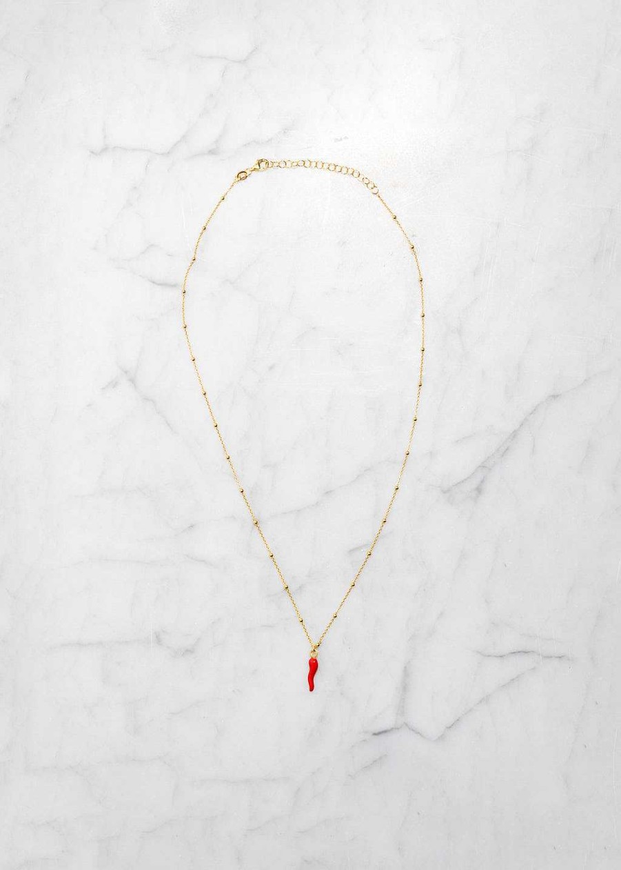 Accessories Armitage Avenue | Corniciello Necklace Red