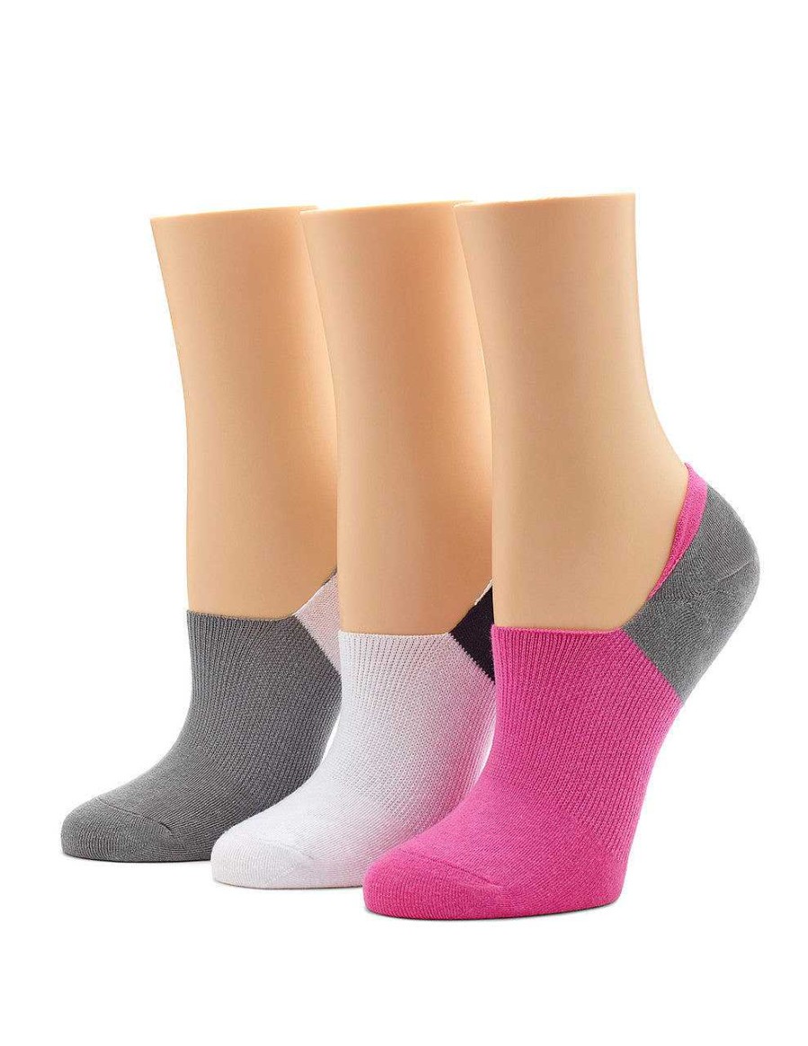 Accessories Hue | Cotton No Show Socks Raspberry