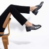 Shoes L'idea by Lori | Distressed Penny Loafer Steel Leather