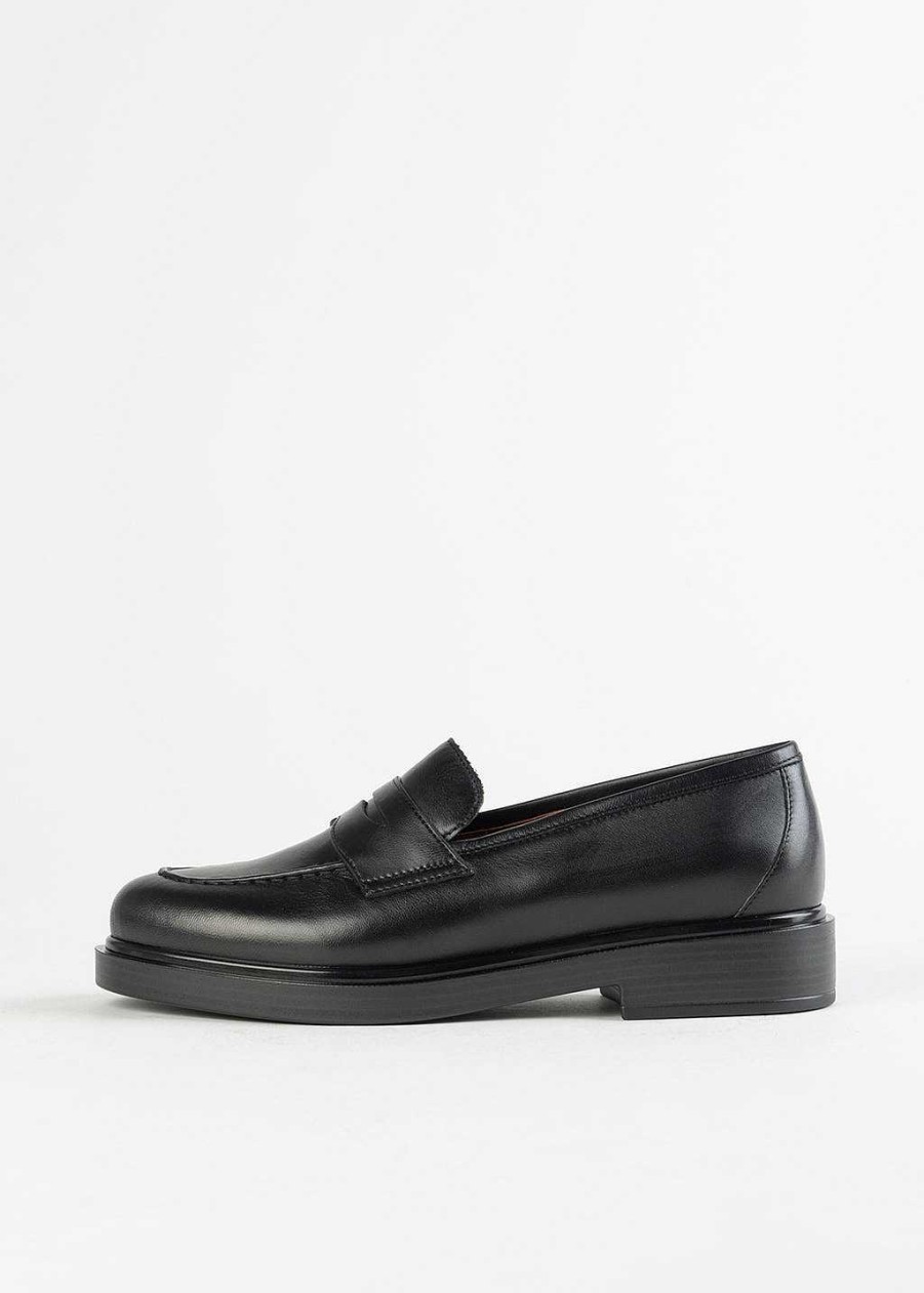 Shoes L'idea by Lori | Leather Penny Loafer Black Leather