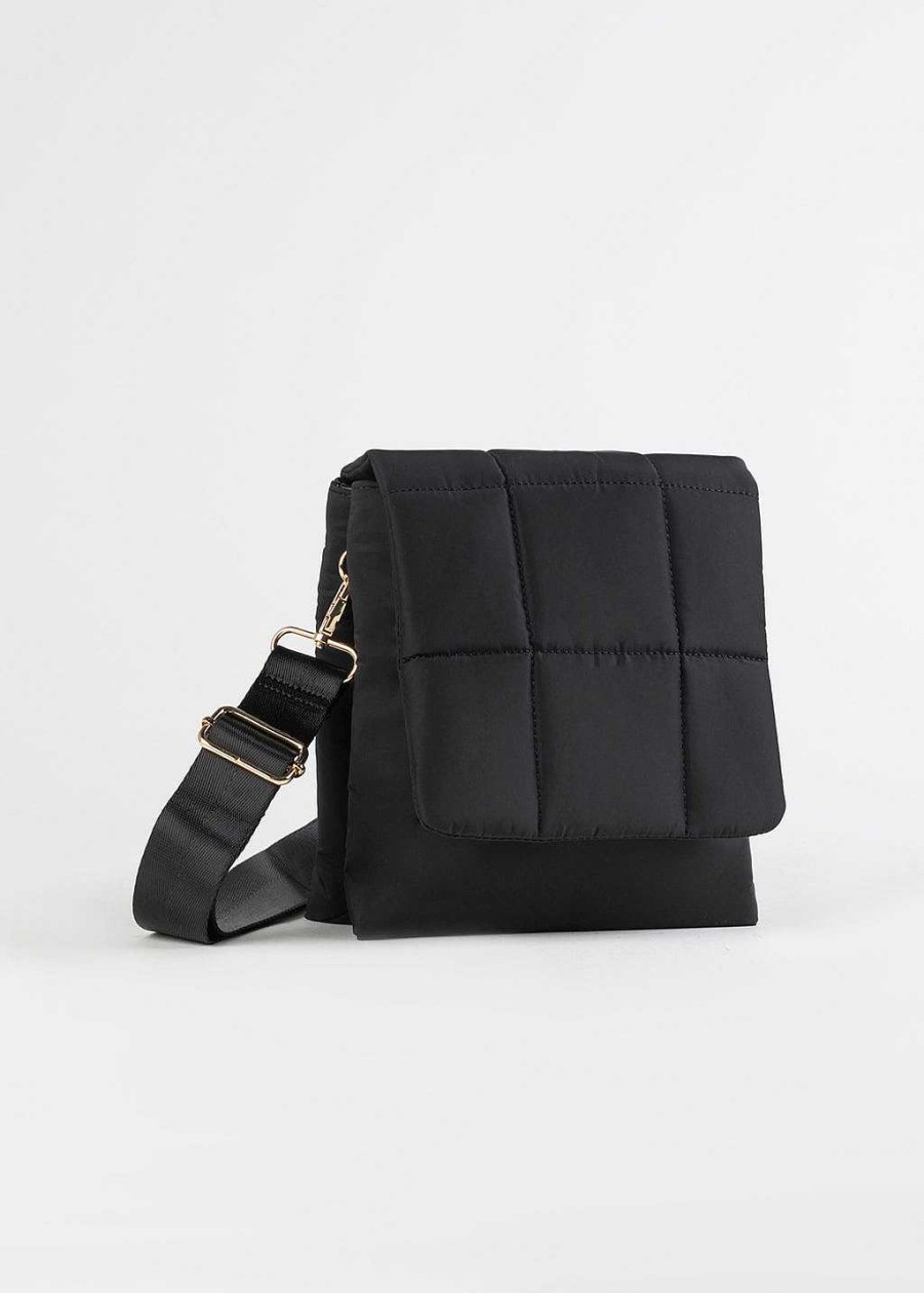 Handbags 42 Gold | Eliza Crossbody Black