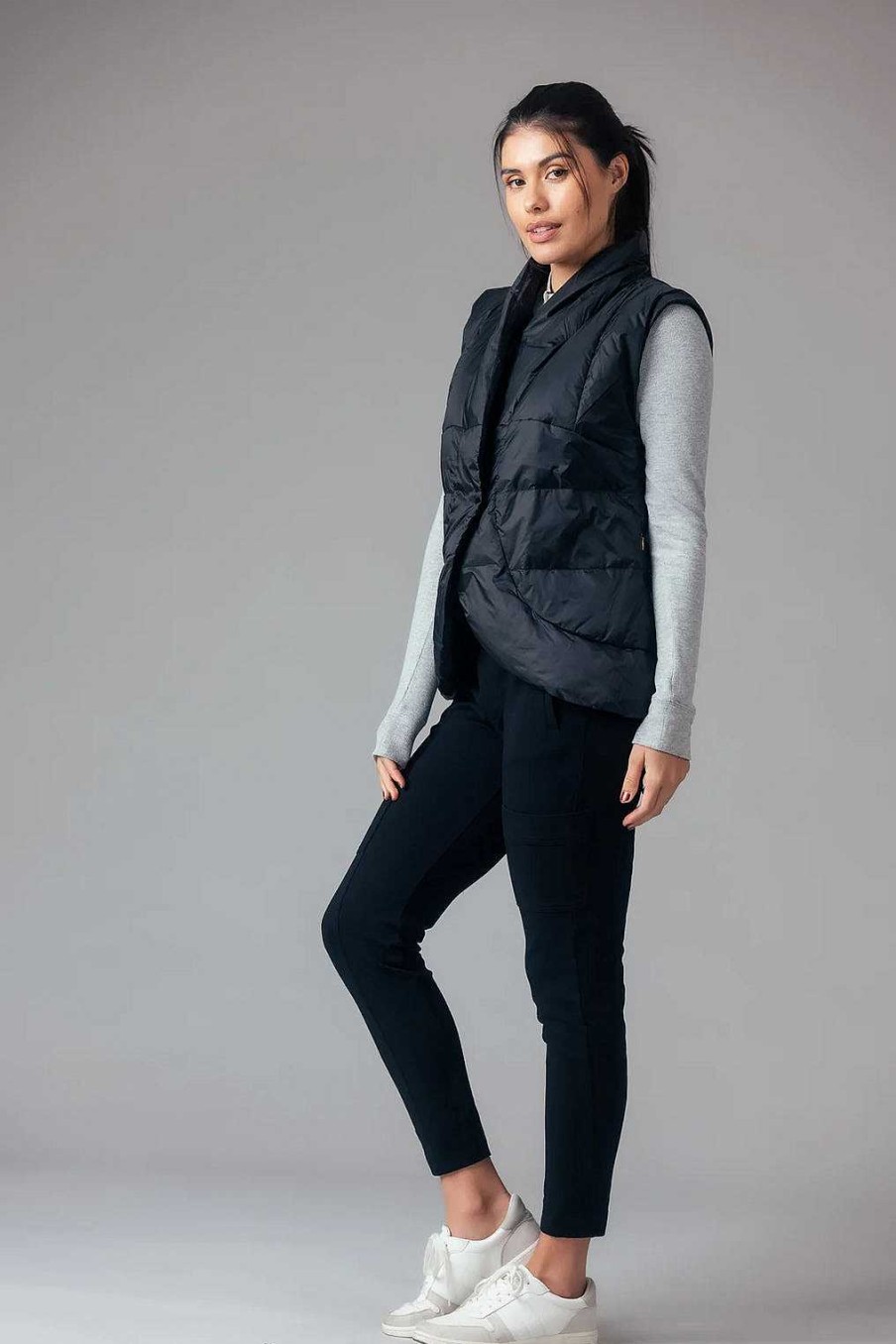 Apparel Anorak | Missy Puffer Vest Black