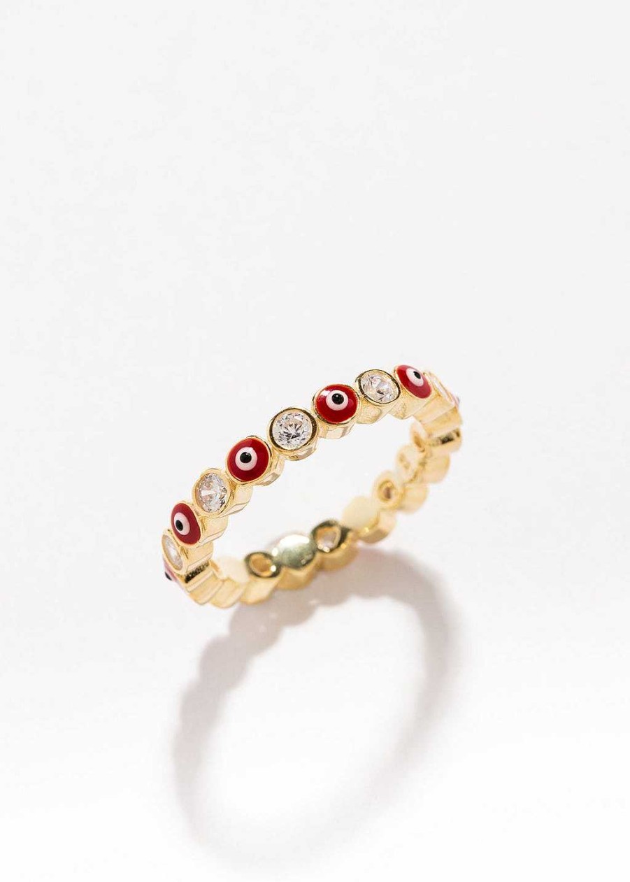 Accessories Armitage Avenue | Evil Eye Ring Red Gold