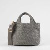 Handbags Ah-Dorned | Linda Woven Tote Grey