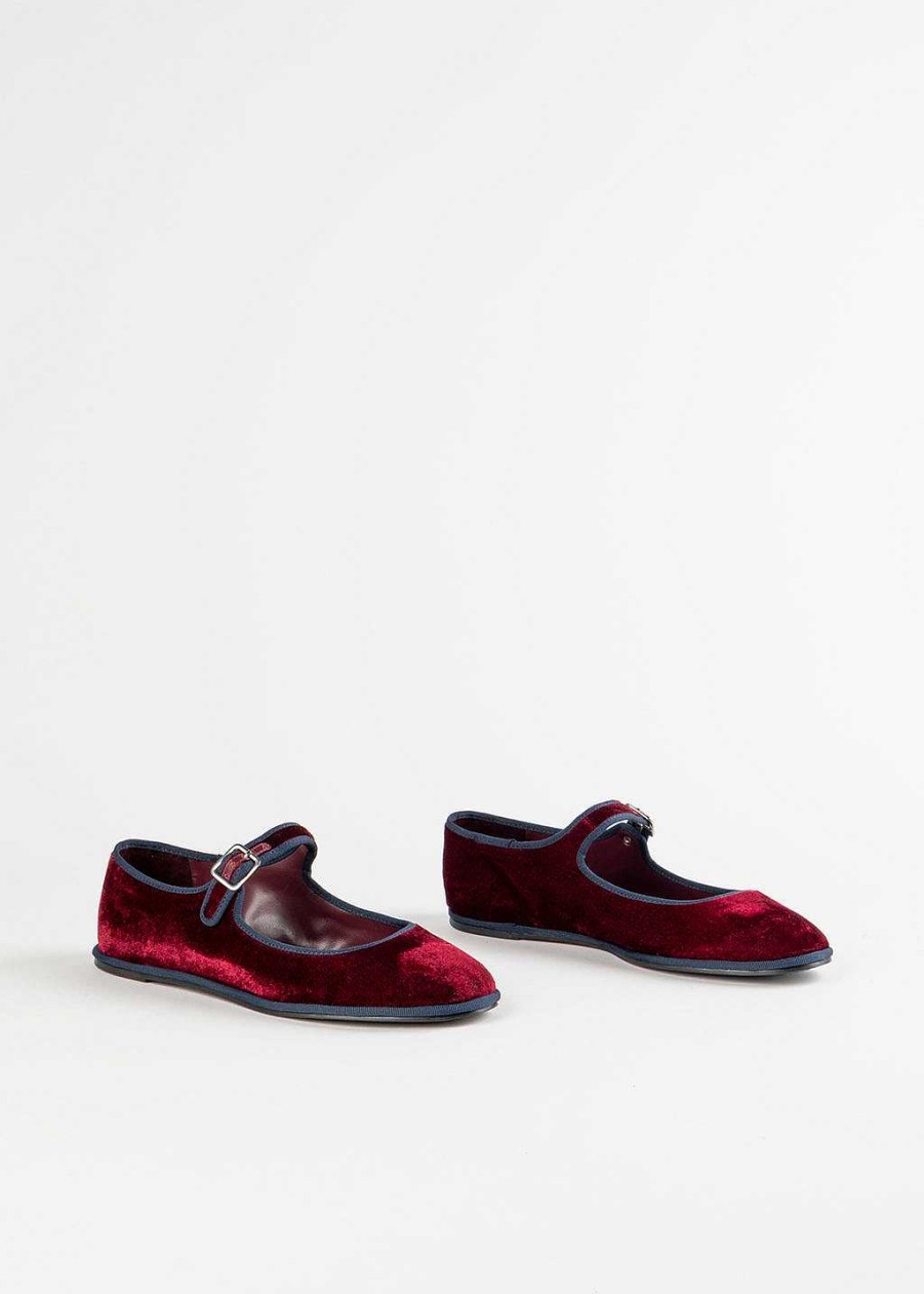 Shoes Schutz | Clarissa Velvet Mary Jane Wine