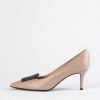 Shoes Fabio Rusconi | Pointed Toe Pump Stucco Black