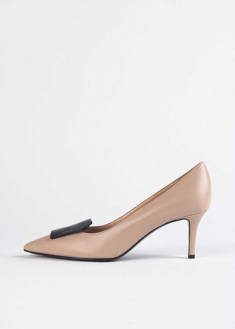 Shoes Fabio Rusconi | Pointed Toe Pump Stucco Black