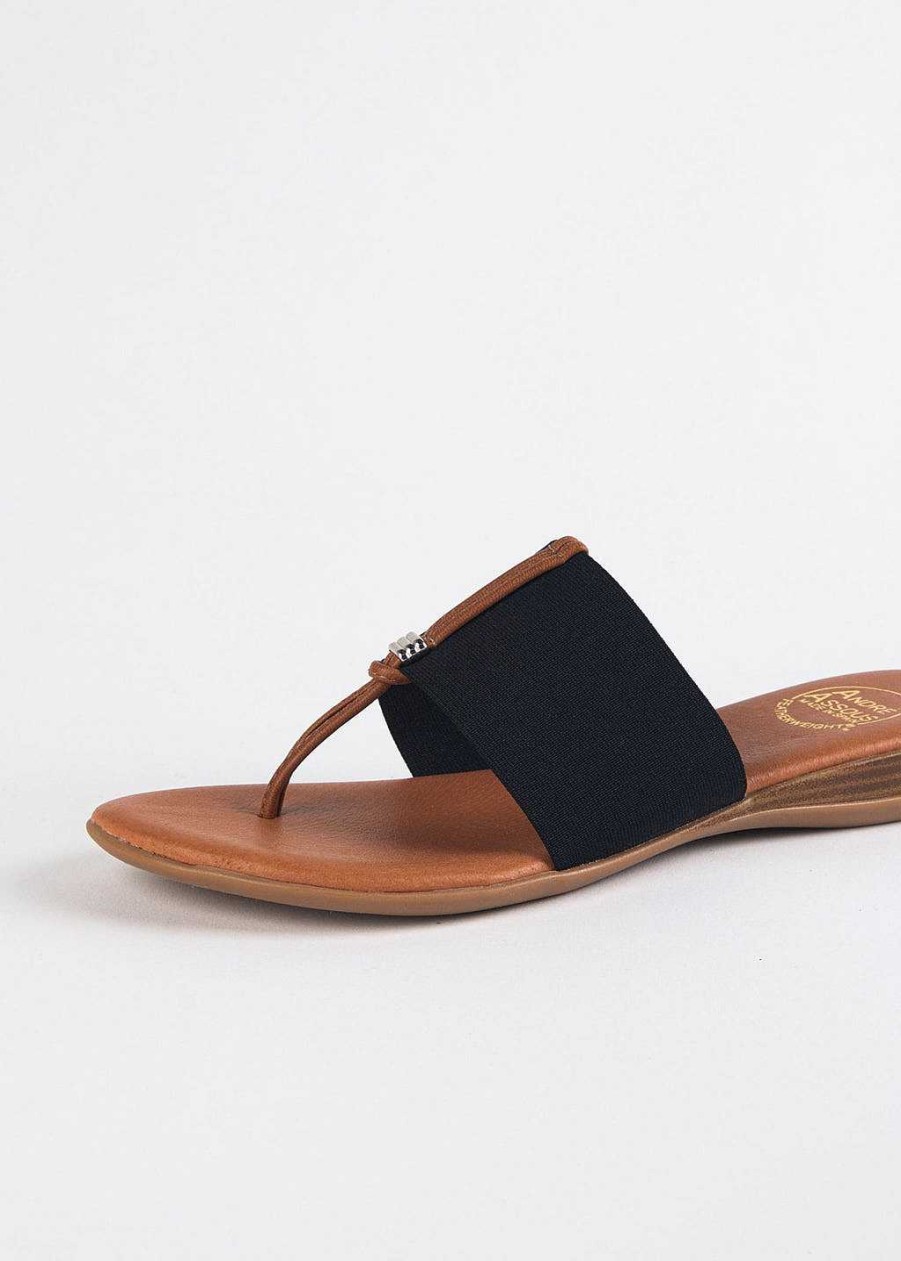 Shoes Andre Assous | Nice Slide Sandal Black