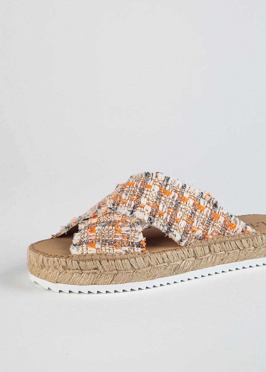 Shoes L'idea by Lori | Archer Espadrille Slide Orange