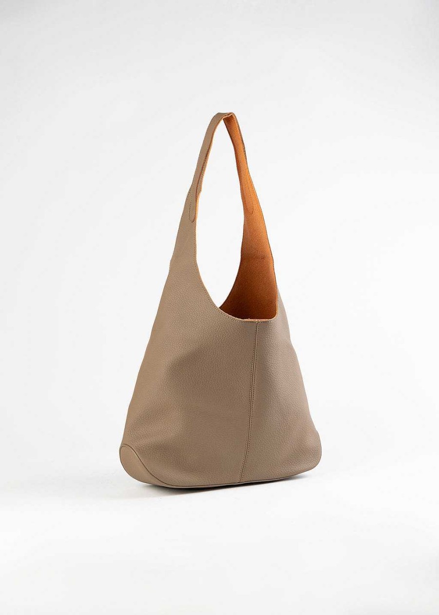 Handbags Melie Bianco | Kenya Shoulder Bag Taupe