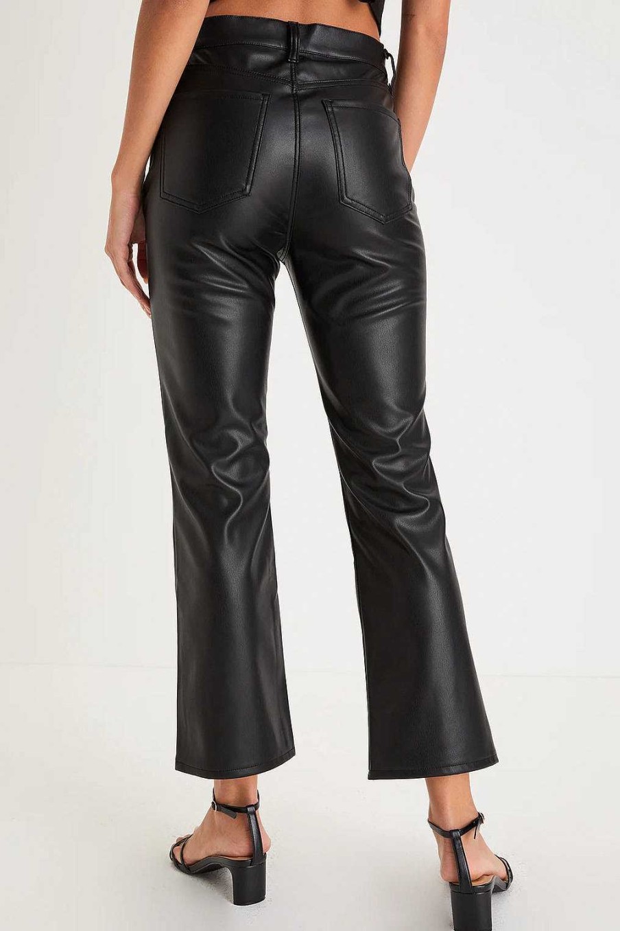 Apparel Daze Jeans | Shy Girl Vegan Leather Pant Black