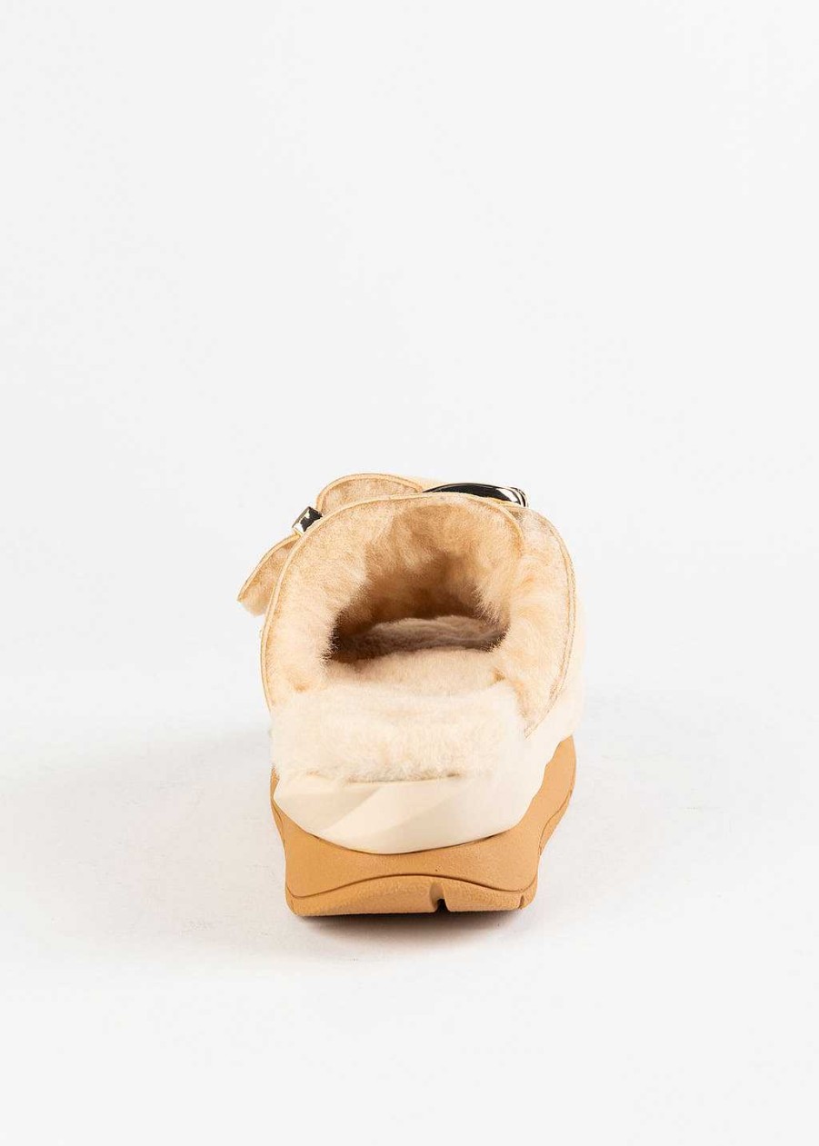 Shoes 4CCCCees | Mellow Laze Shearling Sandal Sand Suede