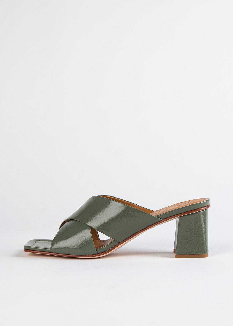 Shoes Fabio Rusconi | Virgi Heeled Sandal Sage Patent