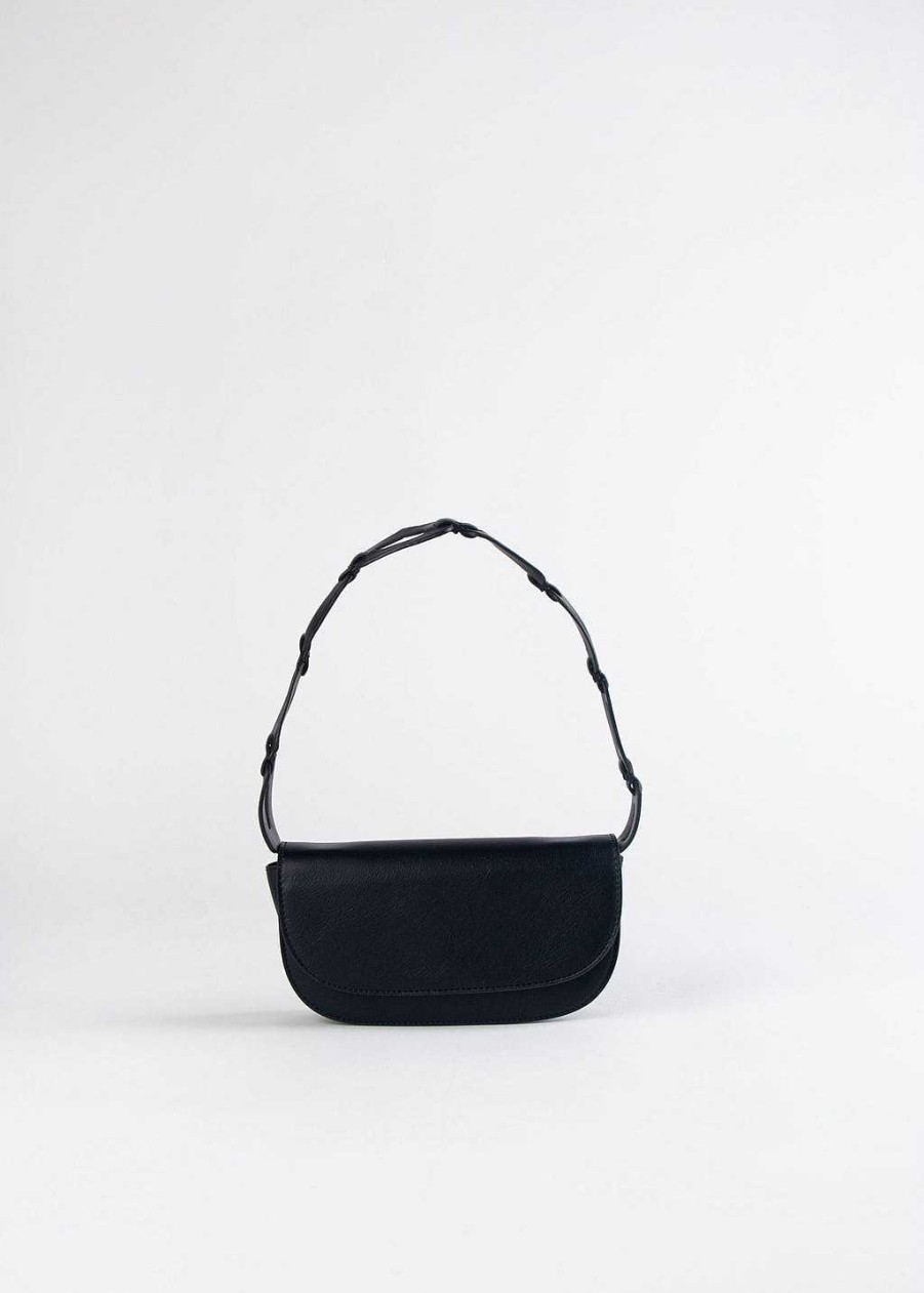 Handbags Melie Bianco | Inez Vegan Leather Bag Black