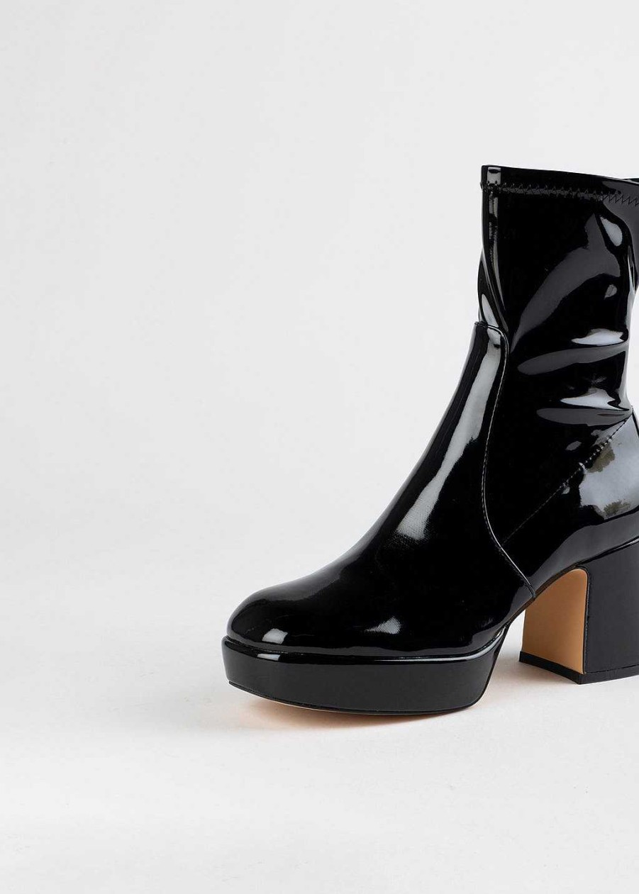 Shoes Silent D | Otto Platform Boot Black Patent