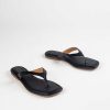 Shoes Yellow Box | Durham Flat Sandal Black