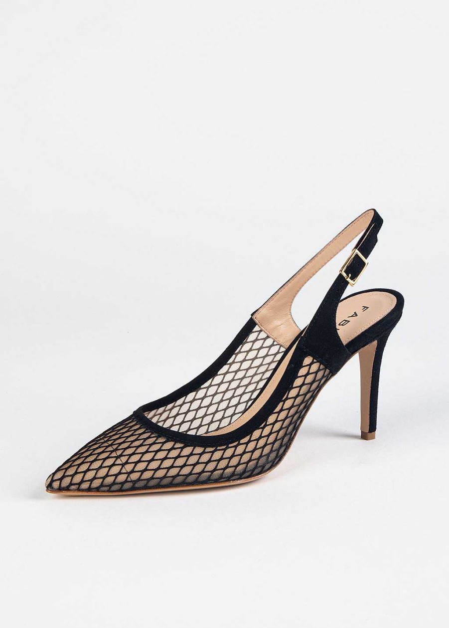 Shoes Fabio Rusconi | Nataly Slingback Pump Black Suede