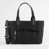 Handbags 42 Gold | Hadley Quilted Tote Black