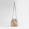 Handbags Armitage Avenue | Mini Woven Tote Champagne