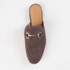 Shoes L'idea by Lori | Suede Mule With Bit Dark Taupe Suede