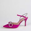 Shoes L'idea by Lori | Jeweled Slingback Pump Fuchsia Satin