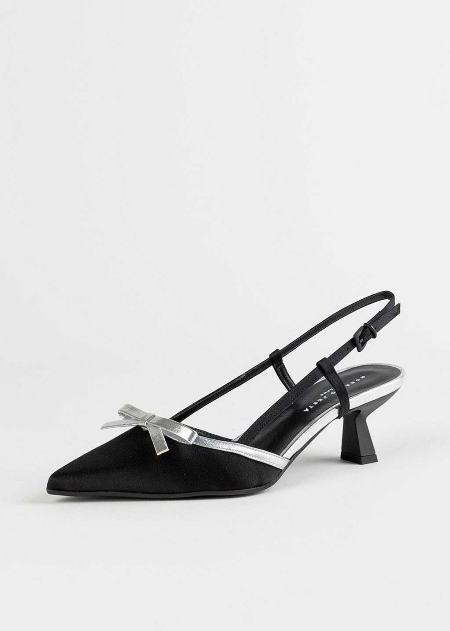 Shoes Roberto Festa | Iamy Slingback Heel Pewter