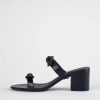 Shoes Schutz | Alia Mid Heeled Sandal Black Leather