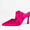 Shoes Jeffrey Campbell | Tied Up Satin Heel Fuchsia Satin