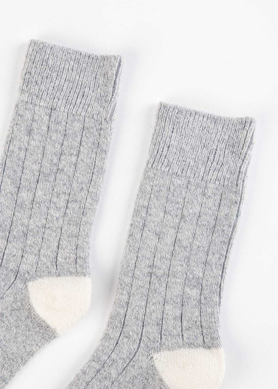 Accessories Le Bon Shoppe | Classic Cashmere Socks Grey