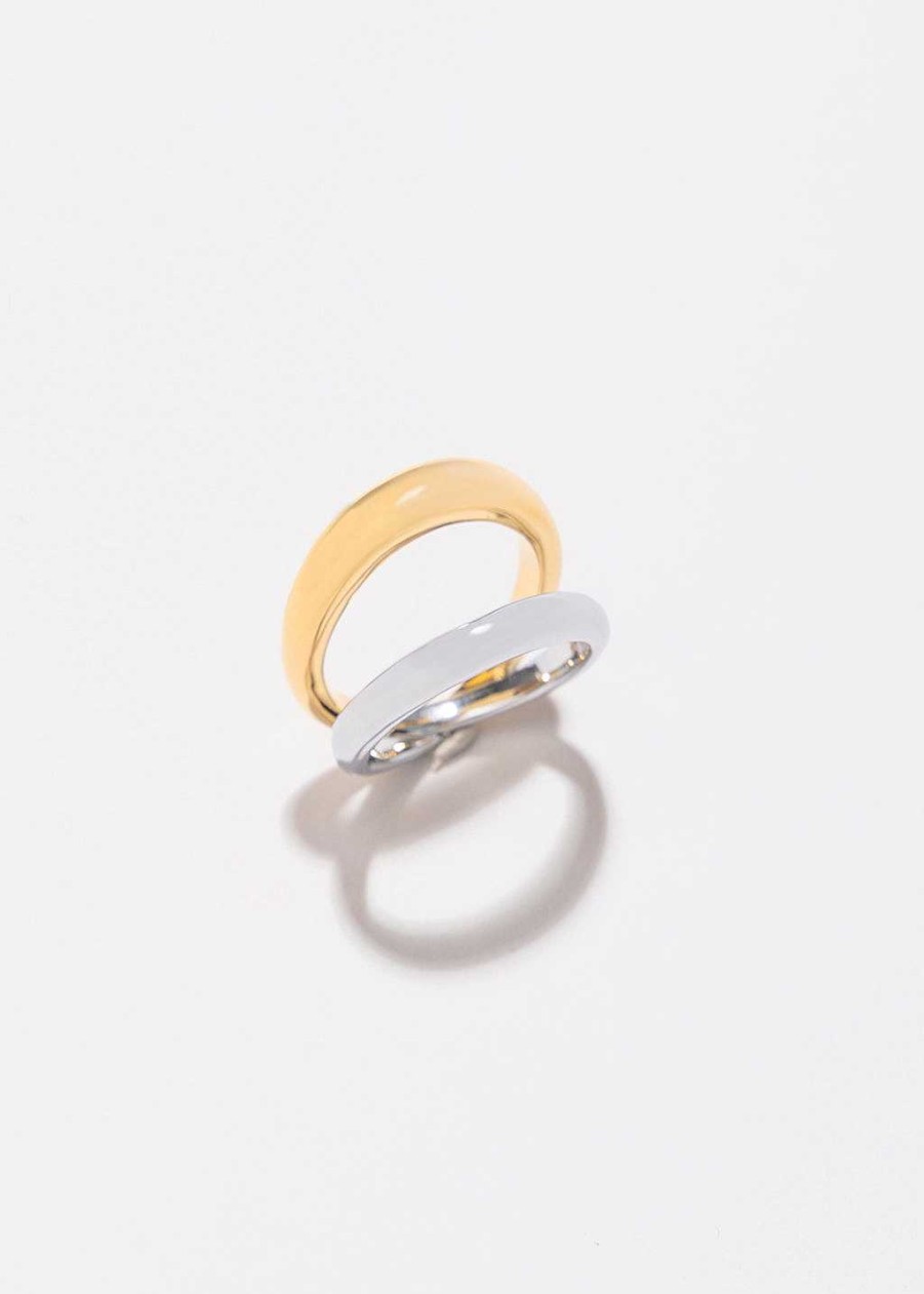 Accessories Sahira Jewelry Design | Erika Two Tone Ring Silver