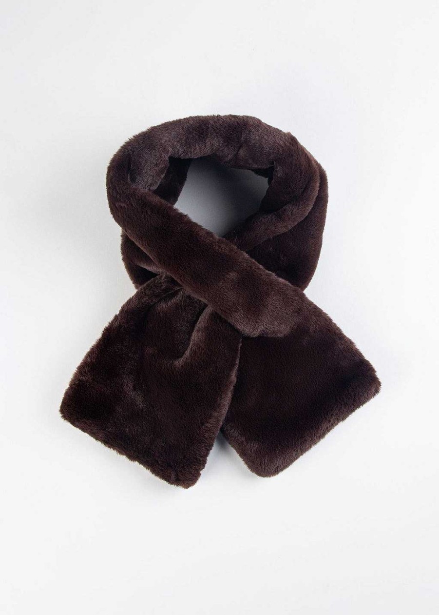 Accessories Apparis | Bambi Faux Fur Scarf Espresso