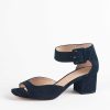 Shoes Pelle Moda | Uliss Suede Sandal Midnight Suede