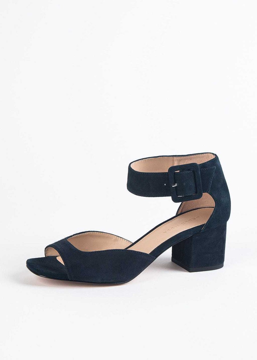 Shoes Pelle Moda | Uliss Suede Sandal Midnight Suede