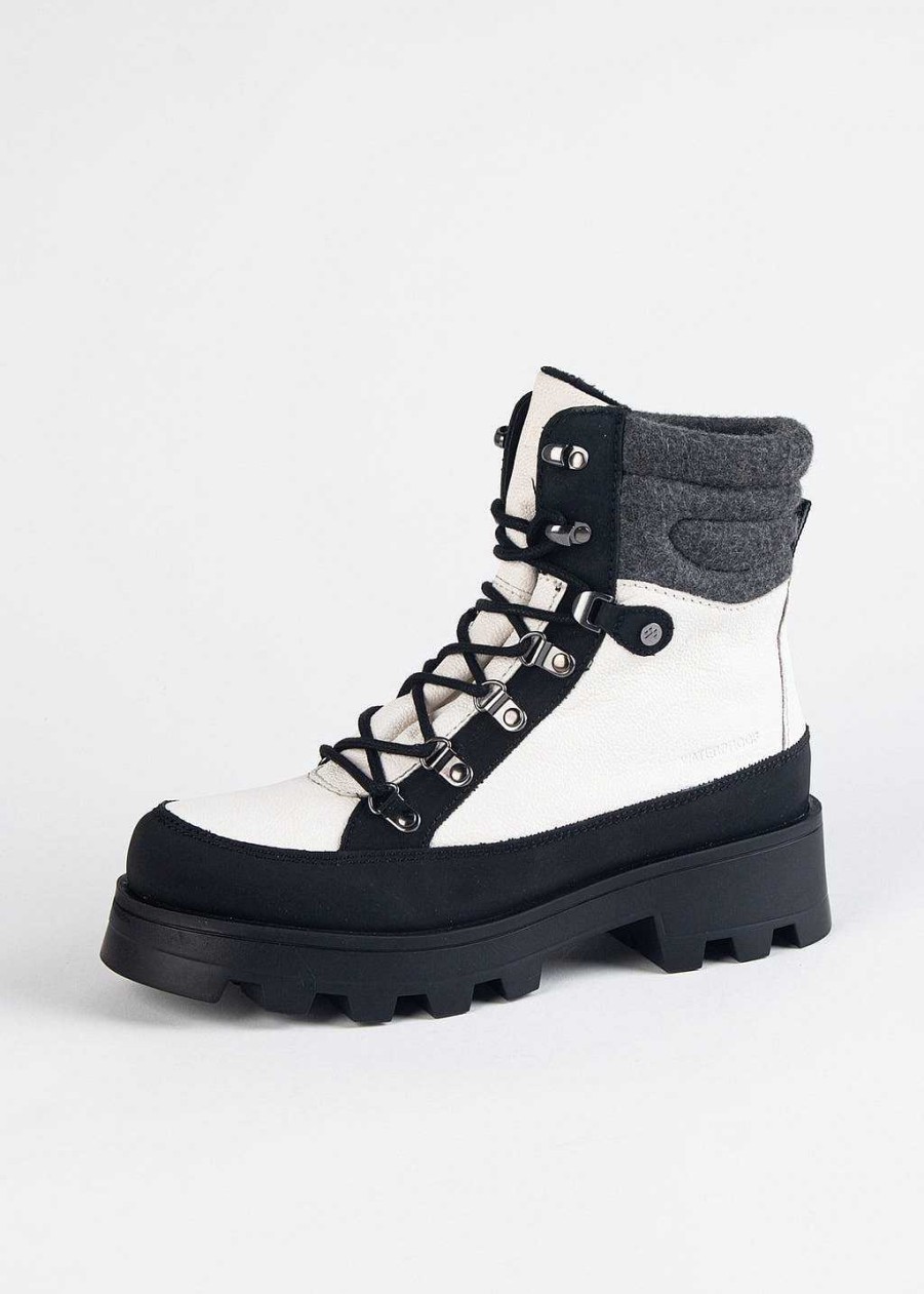 Shoes Cougar | Suma Waterproof Boot White Black Leather