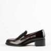 Shoes L'idea by Lori | Heeled Penny Loafer Wine Leather