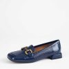 Shoes L'idea by Lori | Square Toe Leather Loafer Sapphire Patent