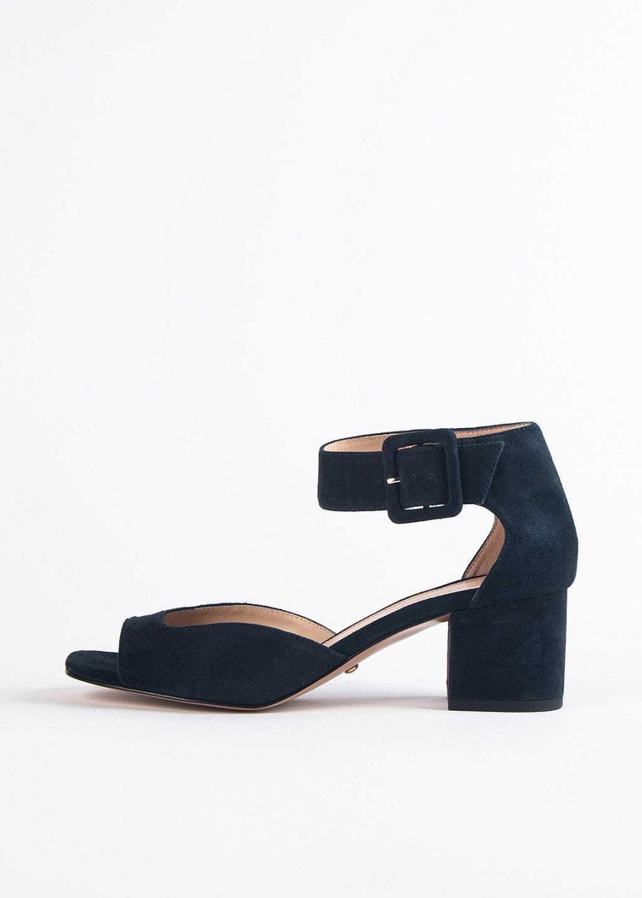 Shoes Pelle Moda | Uliss Suede Sandal Midnight Suede