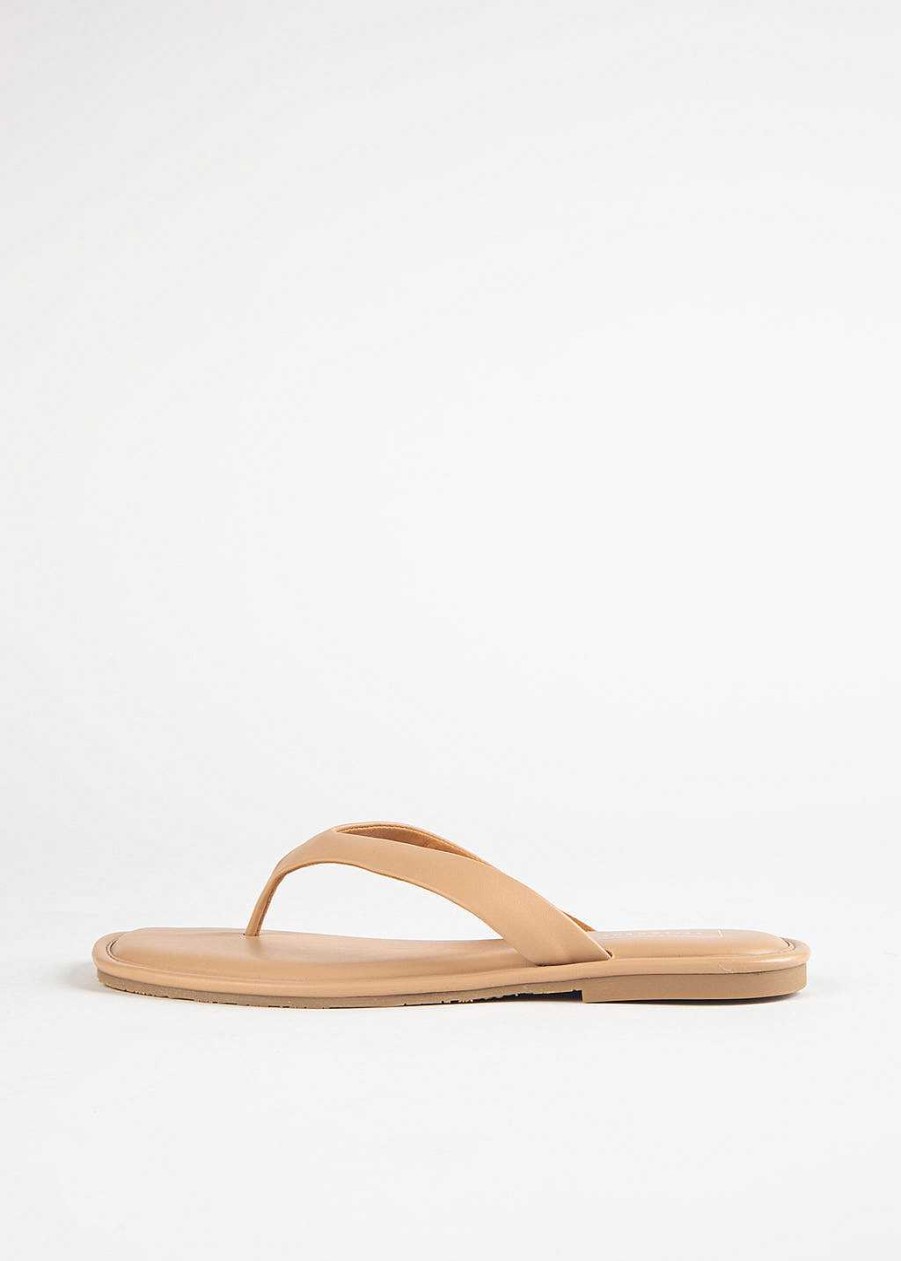 Shoes Yellow Box | Durham Flat Sandal Natural