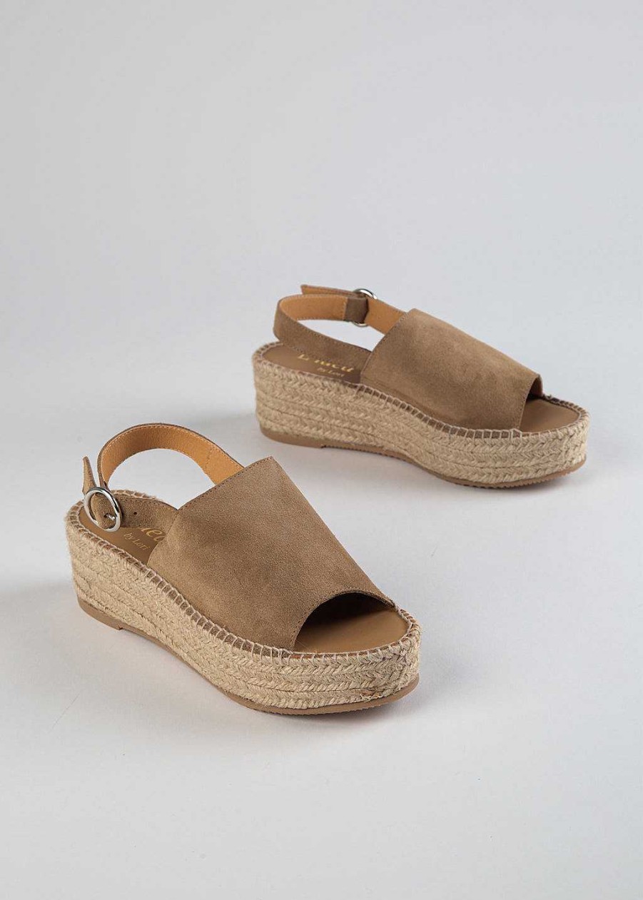 Shoes L'idea by Lori | Teka Platform Espadrille Taupe Suede