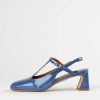 Shoes Ángel Alarcón | T-Strap Mary Jane Blue Patent