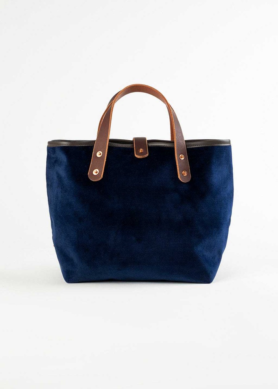 Handbags Armitage Avenue | Velvet All Day Mini Tote Navy