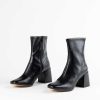 Shoes Silent D | Carina Square Toe Bootie Black