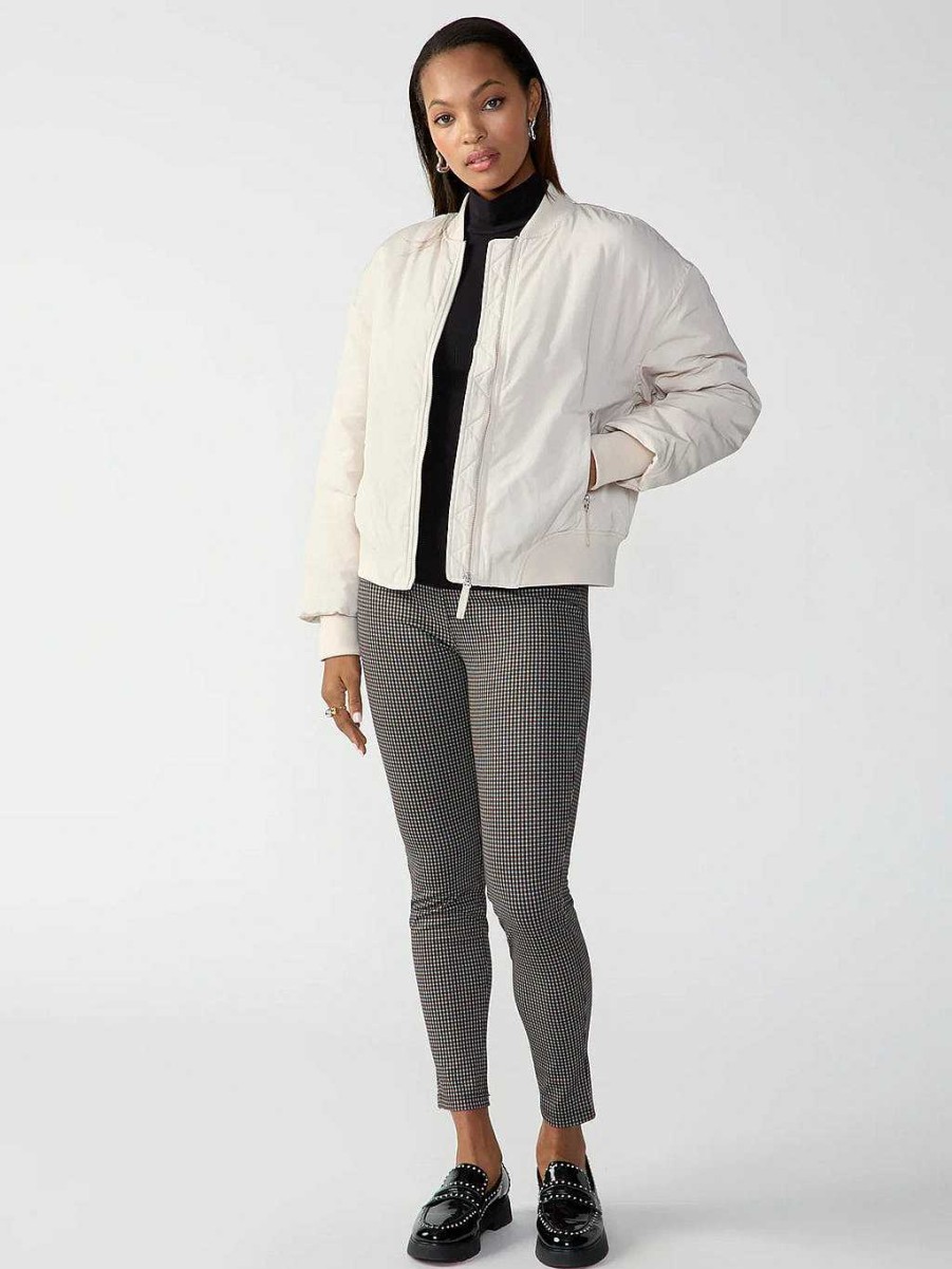 Apparel Sanctuary | Margo Bomber Jacket Off White