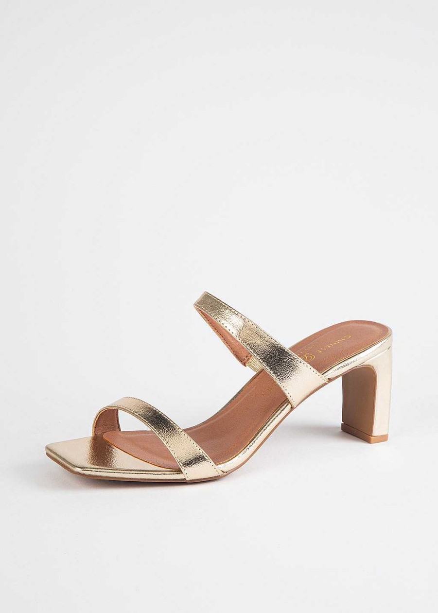 Shoes Chinese Laundry | Yanti Heeled Sandal Gold