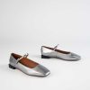 Shoes Ángel Alarcón | Square Toe Mary Jane Pewter Leather