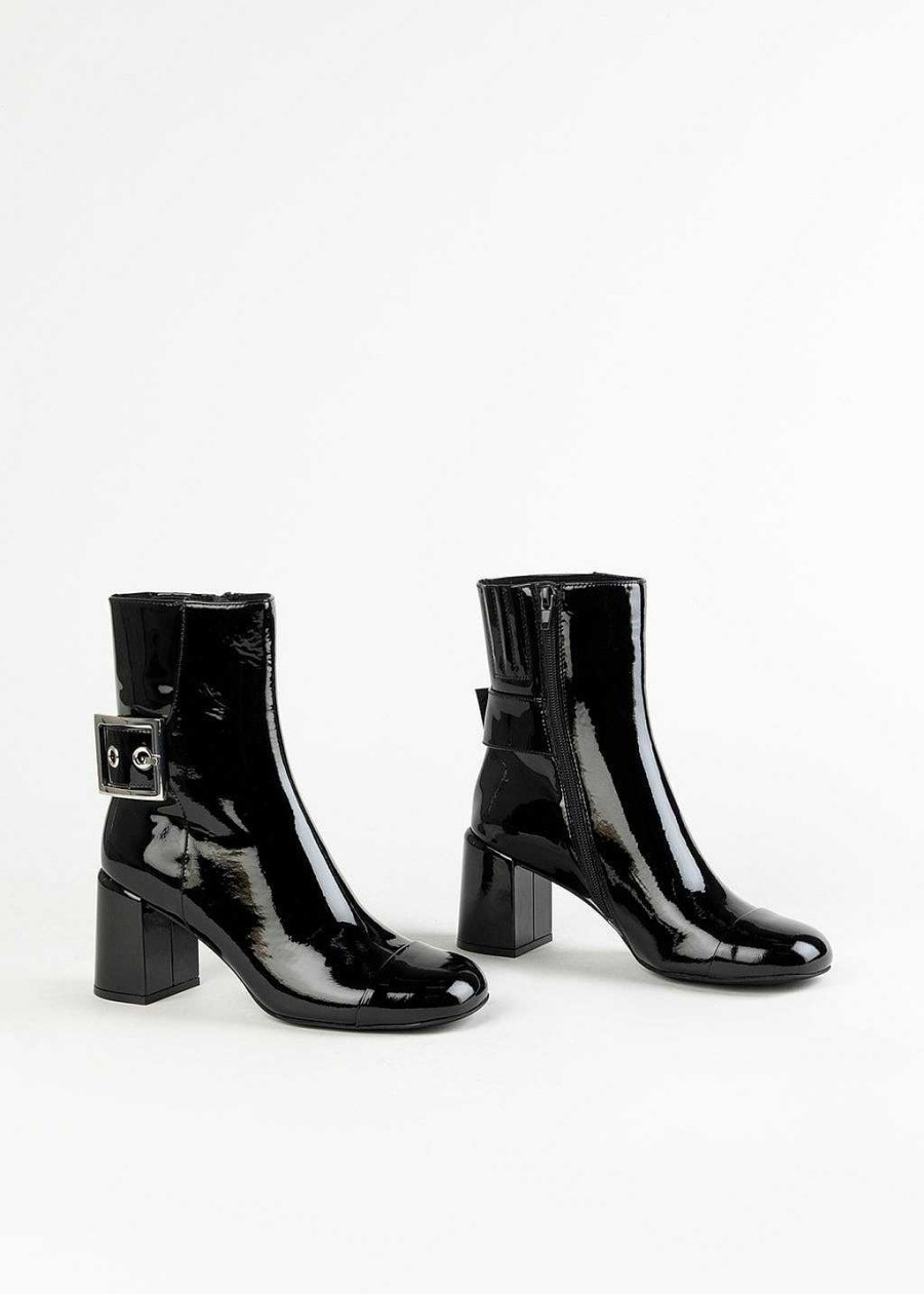 Shoes Jeffrey Campbell | Academe Patent Bootie Black Patent