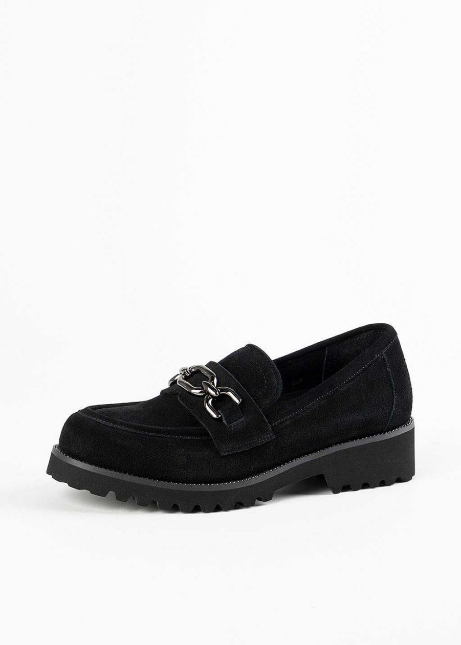 Shoes Vaneli | Zeus Suede Loafer Black Suede