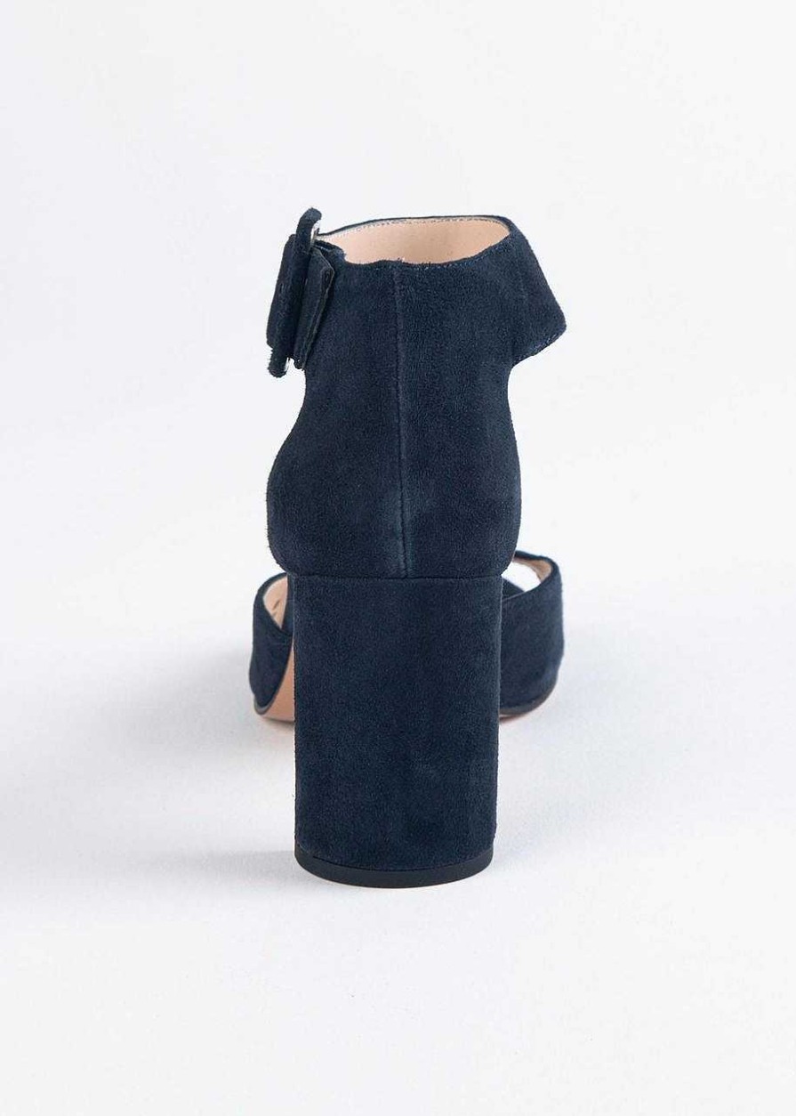 Shoes Pelle Moda | Vinni Heeled Sandal Midnight Suede