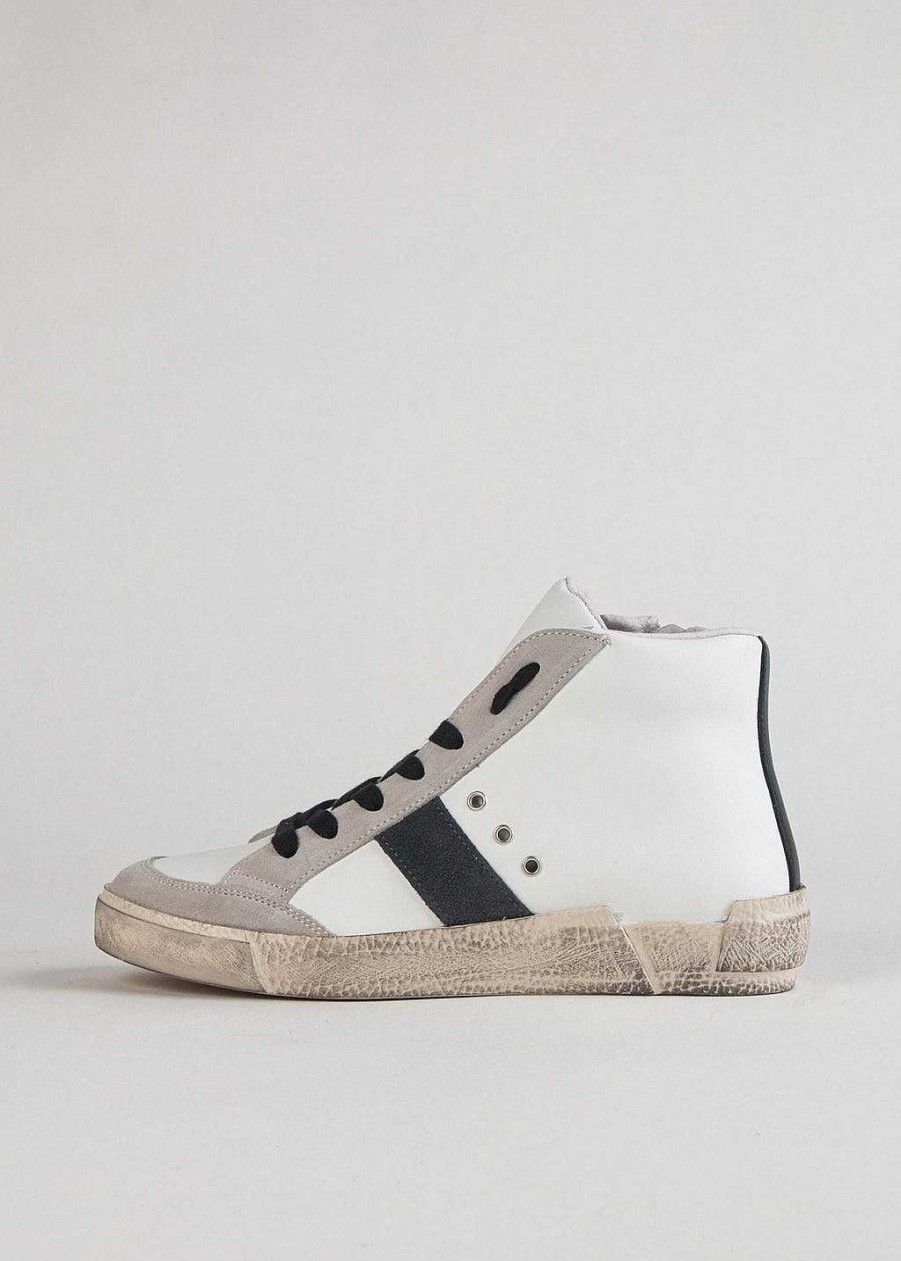 Shoes L'idea by Lori | Distressed High Top Sneaker White Green