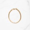 Accessories Armitage Avenue | Flat Chain Bracelet Gold